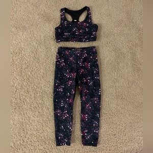 Speckled Activewear Set- Sports Bra and Leggings